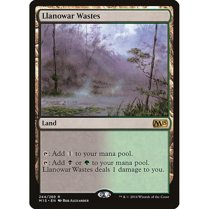 Llanowar Wastes | Inglés | NM | M15 1