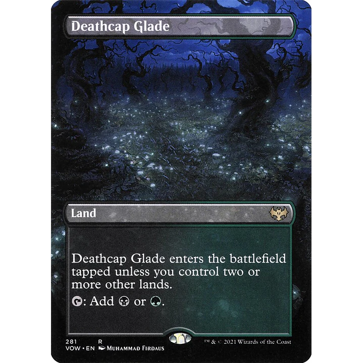 Deathcap Glade (Borderless) | Español | NM | VOW 1