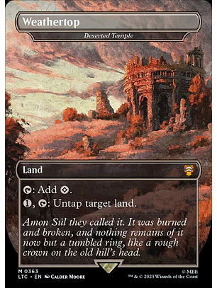 Deserted Temple (Borderless foil) | Español | NM | LTC