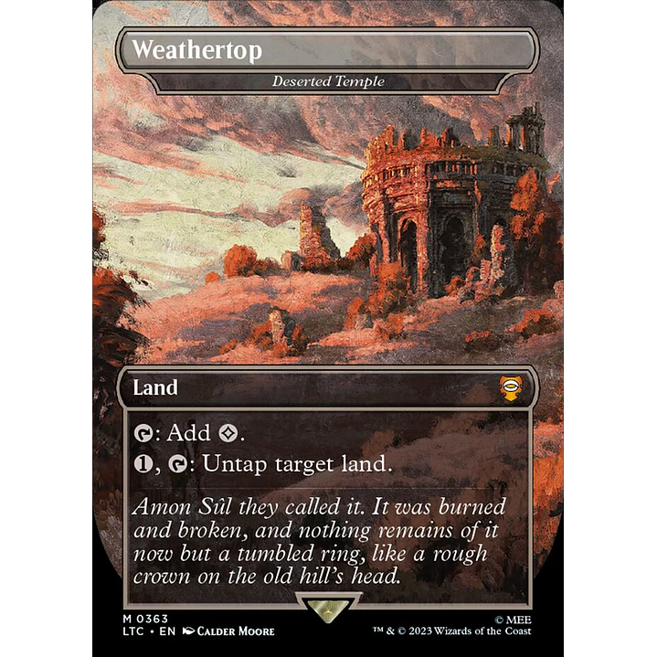 Deserted Temple (Borderless foil) | Español | NM | LTC 1