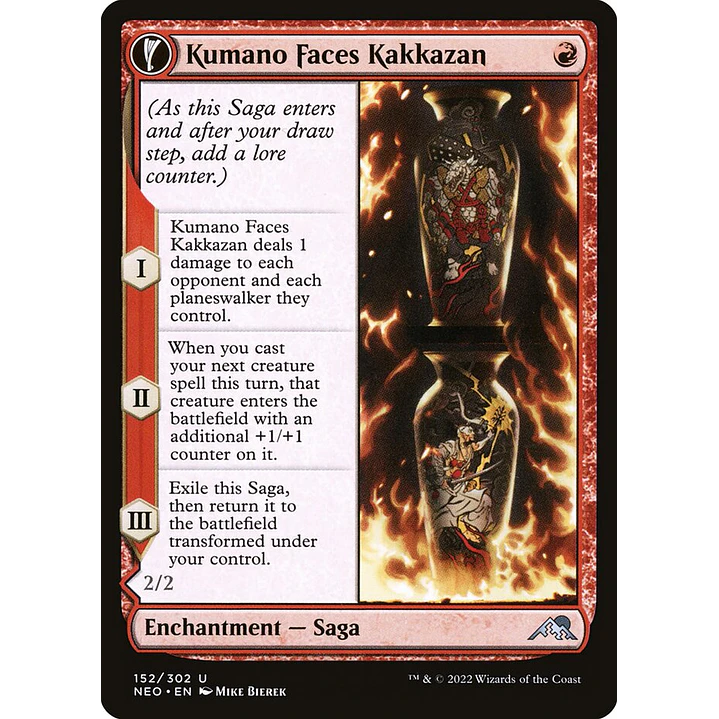Kumano Faces Kakkazan // Etching of Kumano (foil) | Inglés | NM | NEO 1