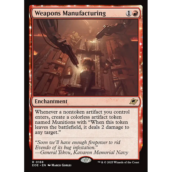 Weapons Manufacturing | Inglés | NM | EOE 1