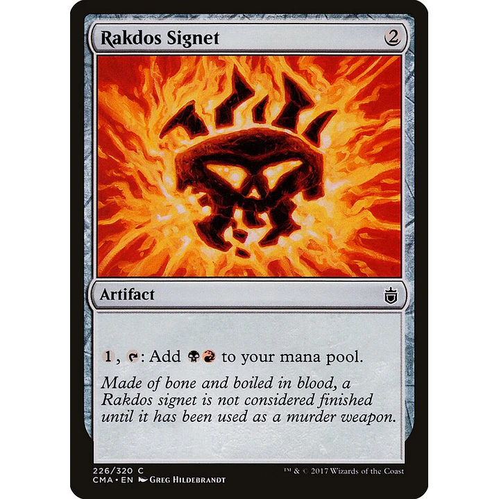 Rakdos Signet | Inglés | NM | CMA 1