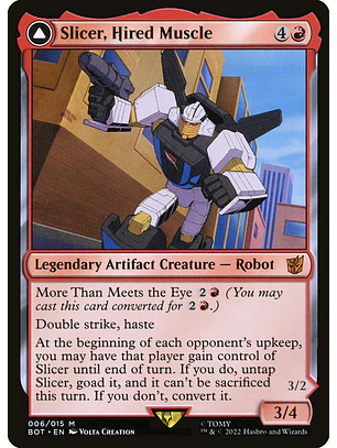 Slicer, Hired Muscle // Slicer, High-Speed Antagonist (foil) | Inglés | NM | BOT
