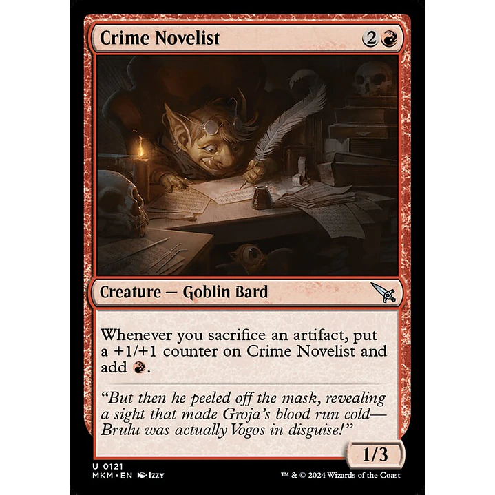 Crime Novelist | Inglés | NM | MKM 1