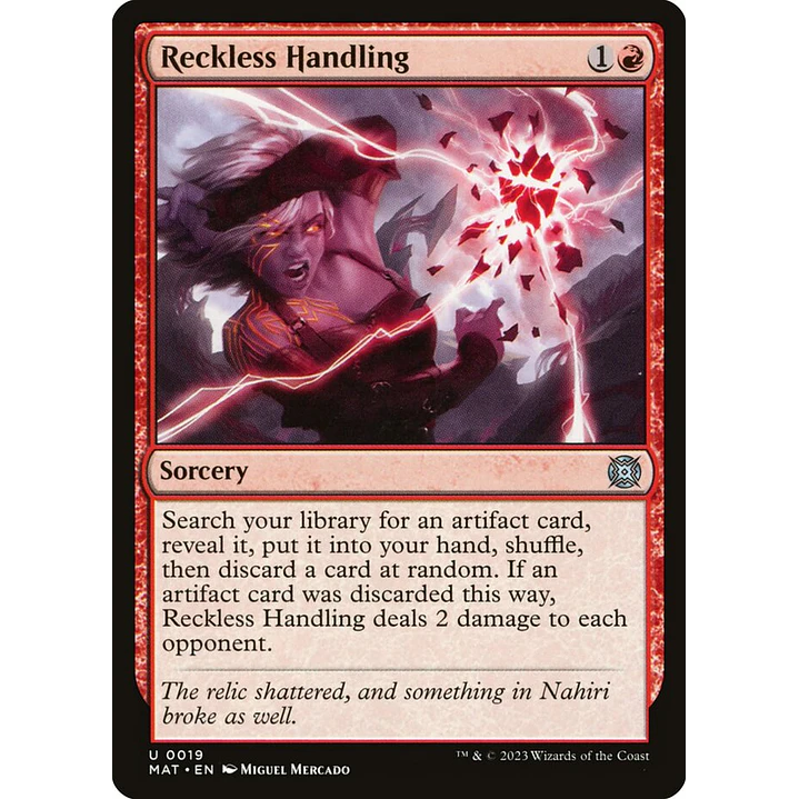 Reckless Handling | Inglés | NM | MAT 1