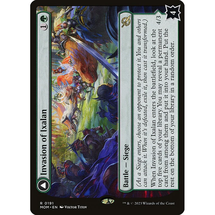 Invasion of Ixalan // Belligerent Regisaur (foil) | Inglés | NM | MOM 1