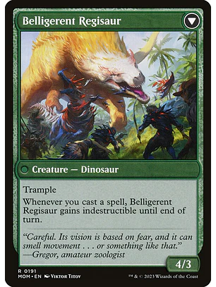 Invasion of Ixalan // Belligerent Regisaur (foil) | Inglés | NM | MOM