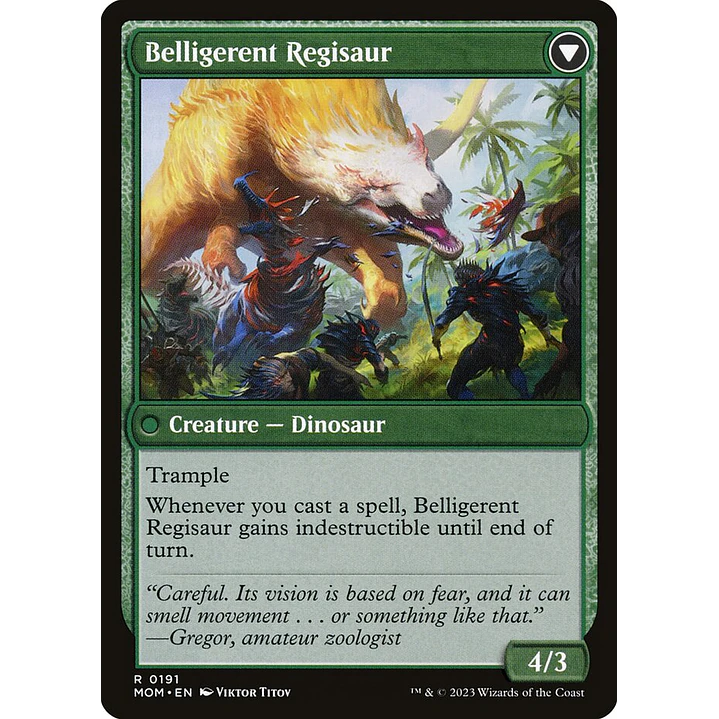 Invasion of Ixalan // Belligerent Regisaur (foil) | Inglés | NM | MOM 2
