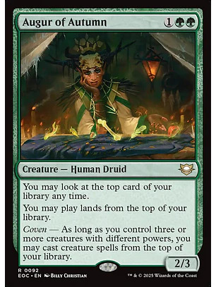 Augur of Autumn | Inglés | NM | EOC