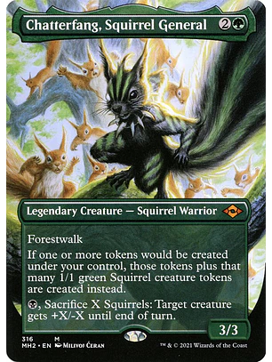 Chatterfang, Squirrel General (Borderless foil) | Inglés | NM | MH2