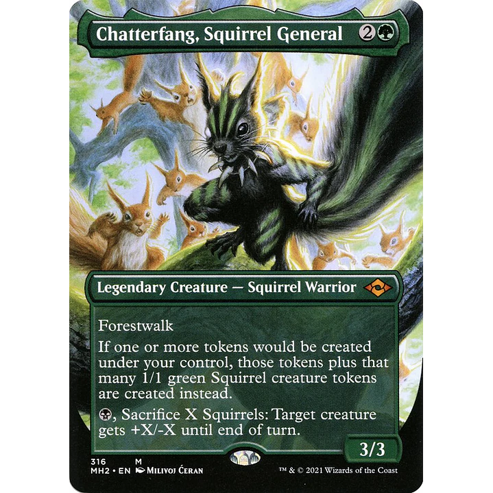 Chatterfang, Squirrel General (Borderless foil) | Inglés | NM | MH2 1