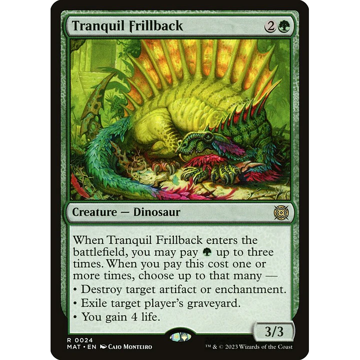 Tranquil Frillback | Inglés | NM | MAT 1