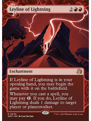 Leyline of Lightning (Showcase) | Español | NM | WOT