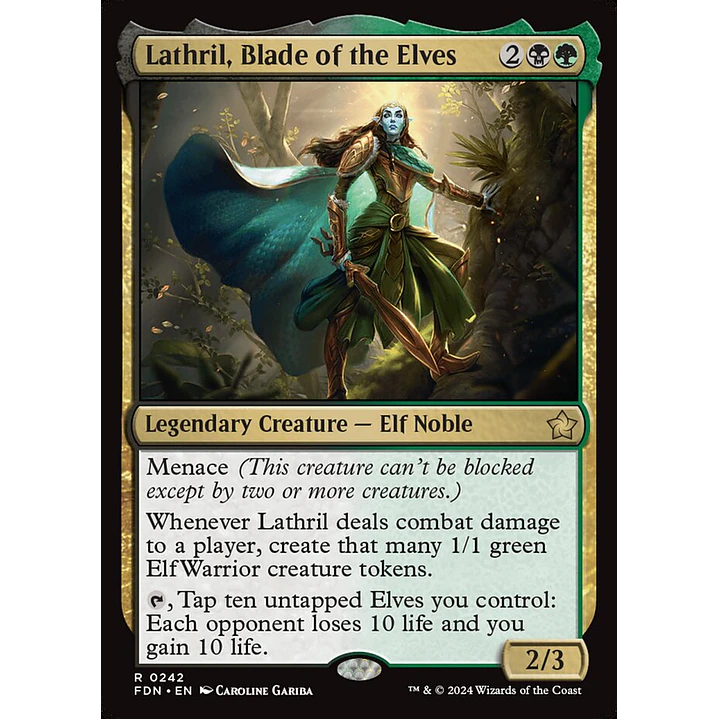 Lathril, Blade of the Elves | Inglés | NM | FDN 1