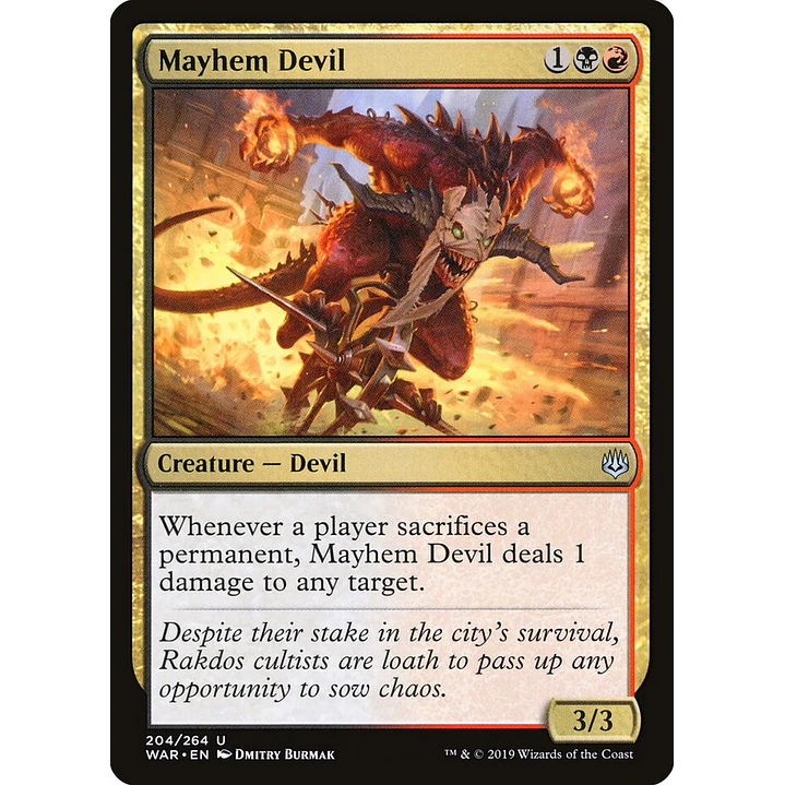 Mayhem Devil | Español | NM | WAR 1