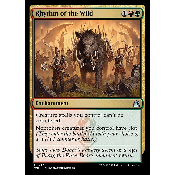 Rhythm of the Wild | Español | NM | RVR 1