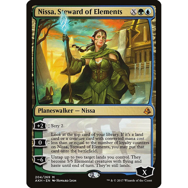 Nissa, Steward of Elements (foil) | Inglés | NM | AKH 1