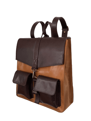 Mochila de Cuero ANTONELLA Camel