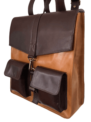 Mochila de Cuero ANTONELLA Camel