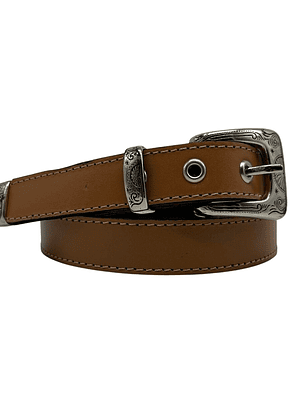 CINTURON DE CUERO YURI tostado