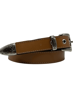 CINTURON DE CUERO YURI tostado