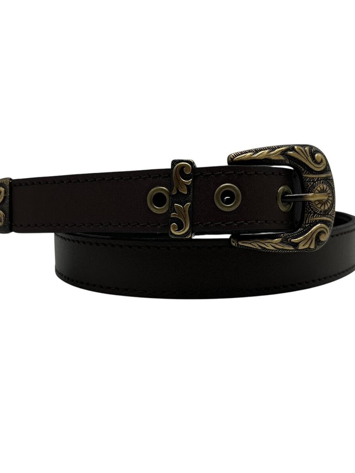 CINTURON DE CUERO YURI chocolate 1