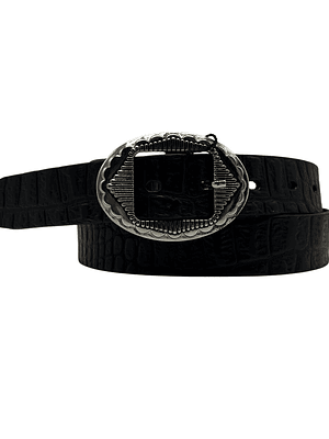 CINTURON DE CUERO ANNE negro