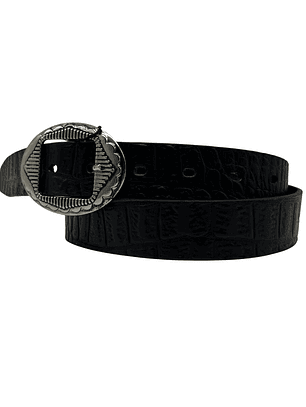 CINTURON DE CUERO ANNE negro