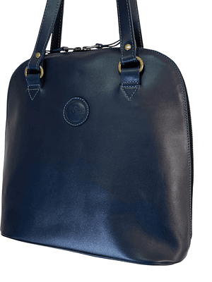 Cartera de Cuero LISE azul