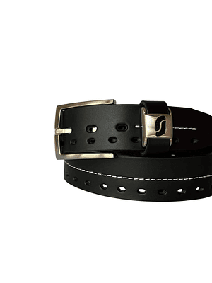 Cinturón de cuero OLIVER negro