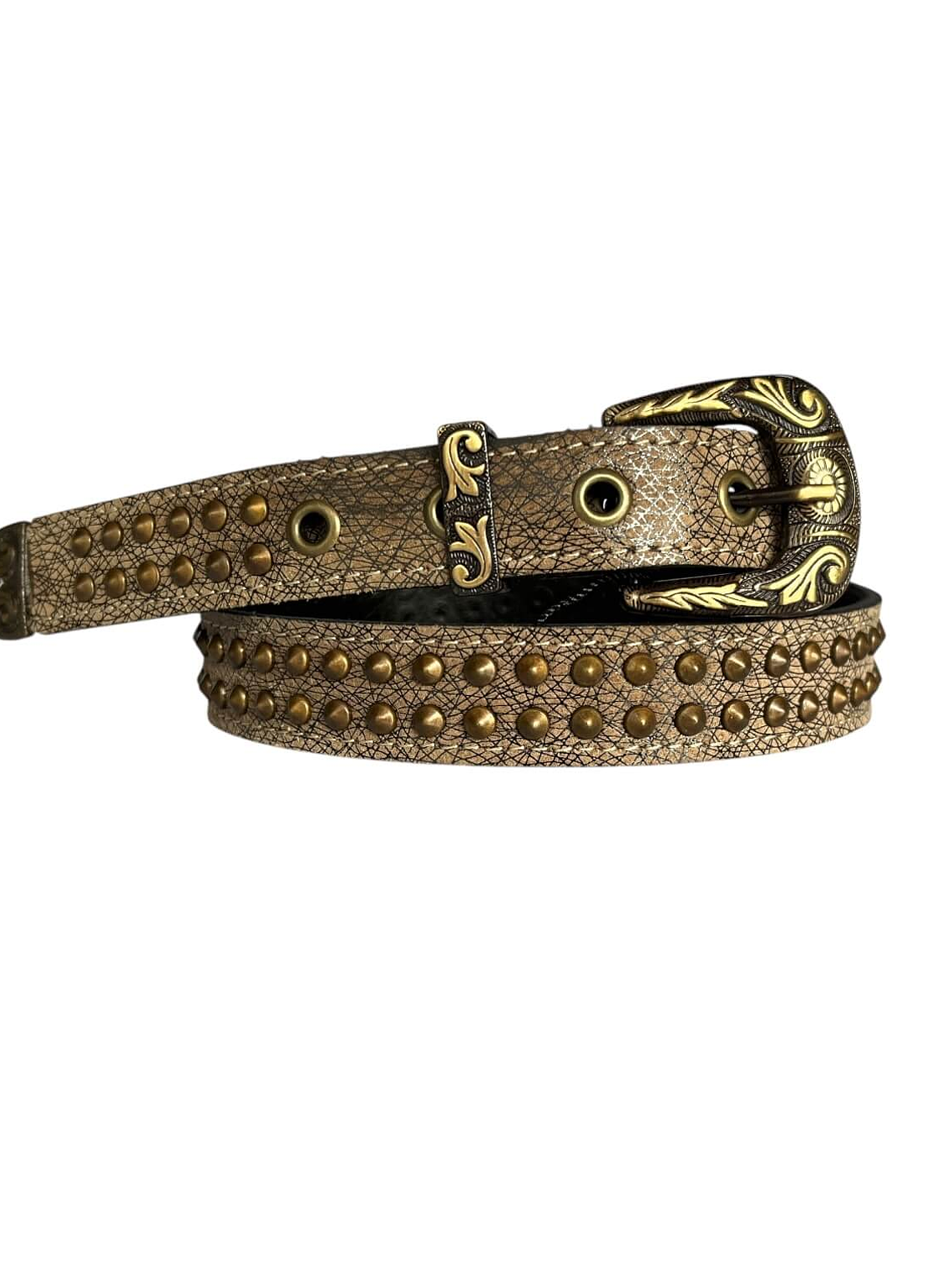 CINTURON DE CUERO LISSETTE arena 1