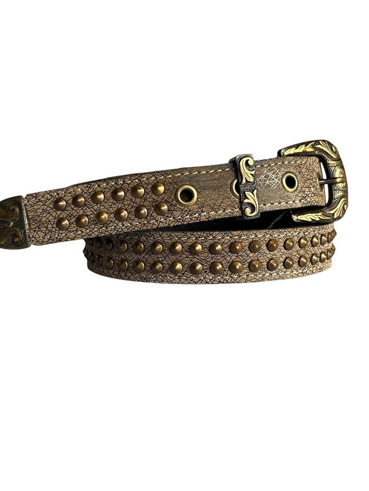 CINTURON DE CUERO LISSETTE arena 2