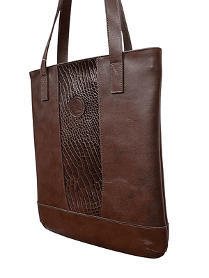 Cartera de Cuero SAFFI castagno