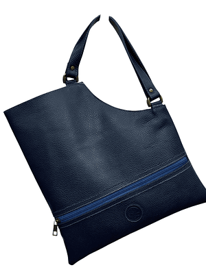 Cartera de Cuero IGNACIA azul