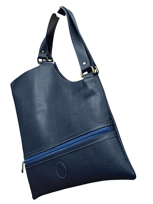Cartera de Cuero IGNACIA azul