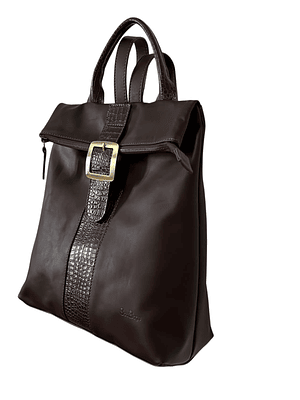 Mochila Cartera de cuero CINDY choco