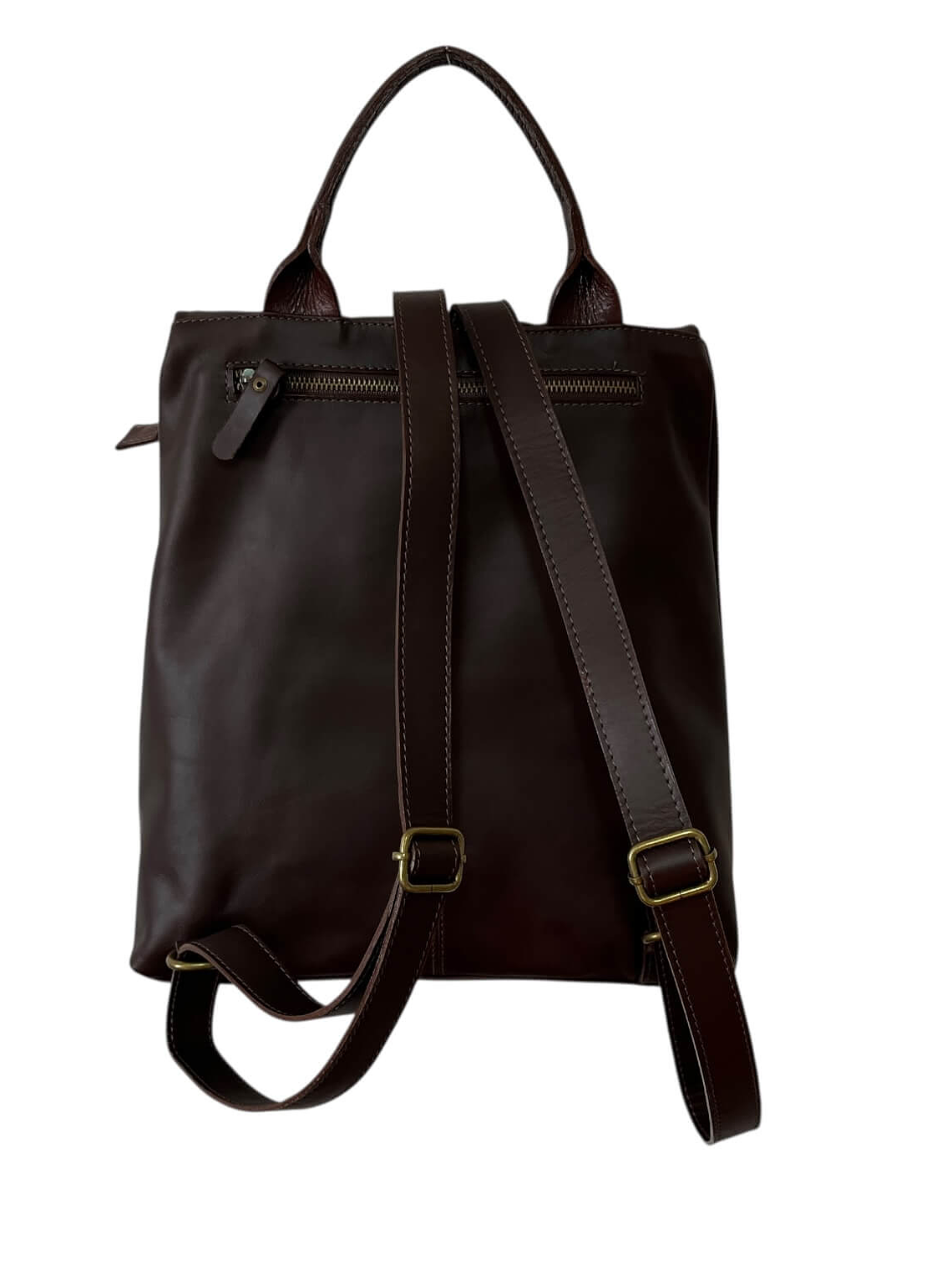 Mochila Cartera de cuero CINDY choco 4