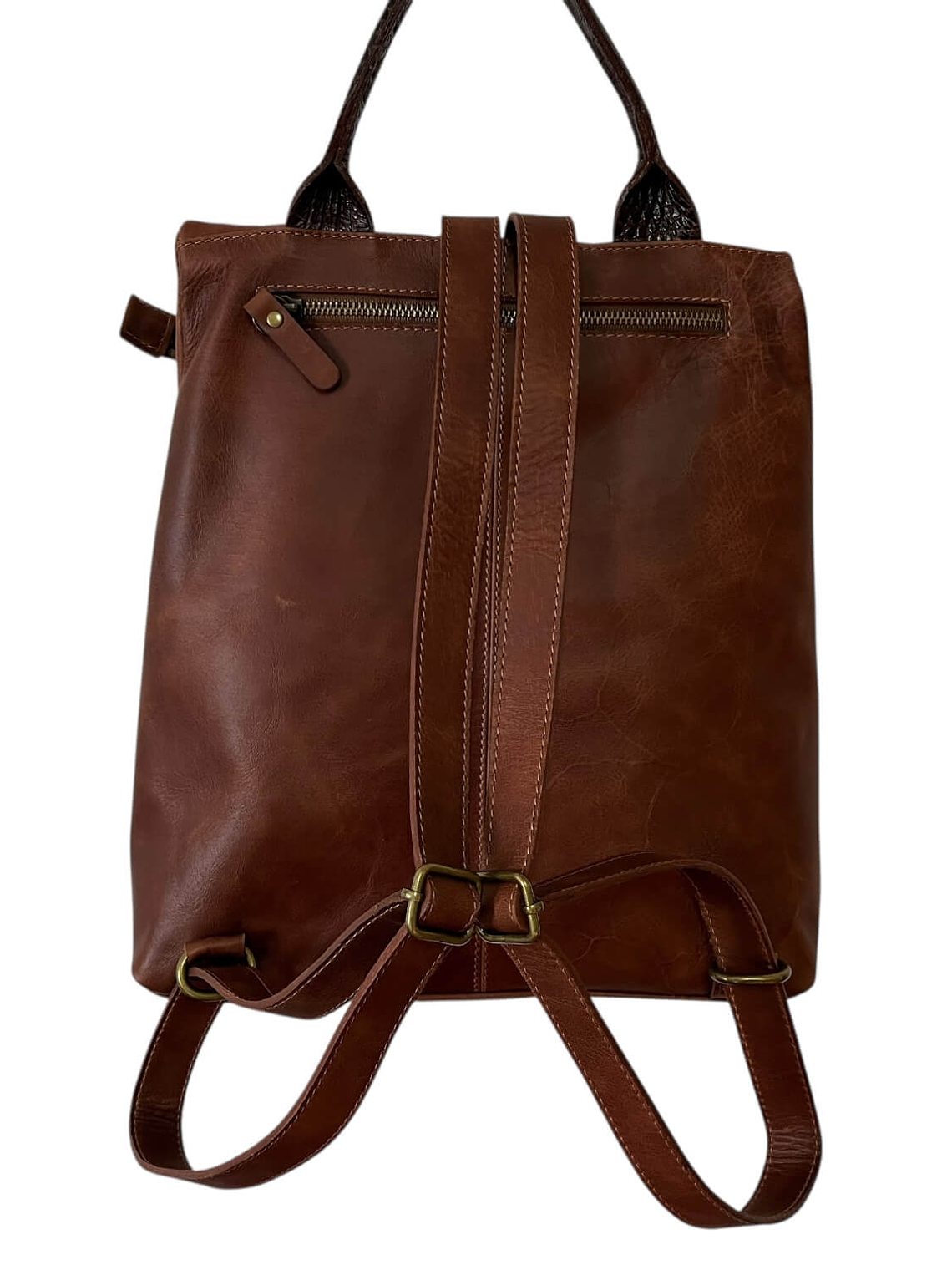 Mochila Cartera de cuero CINDY Almendra 3