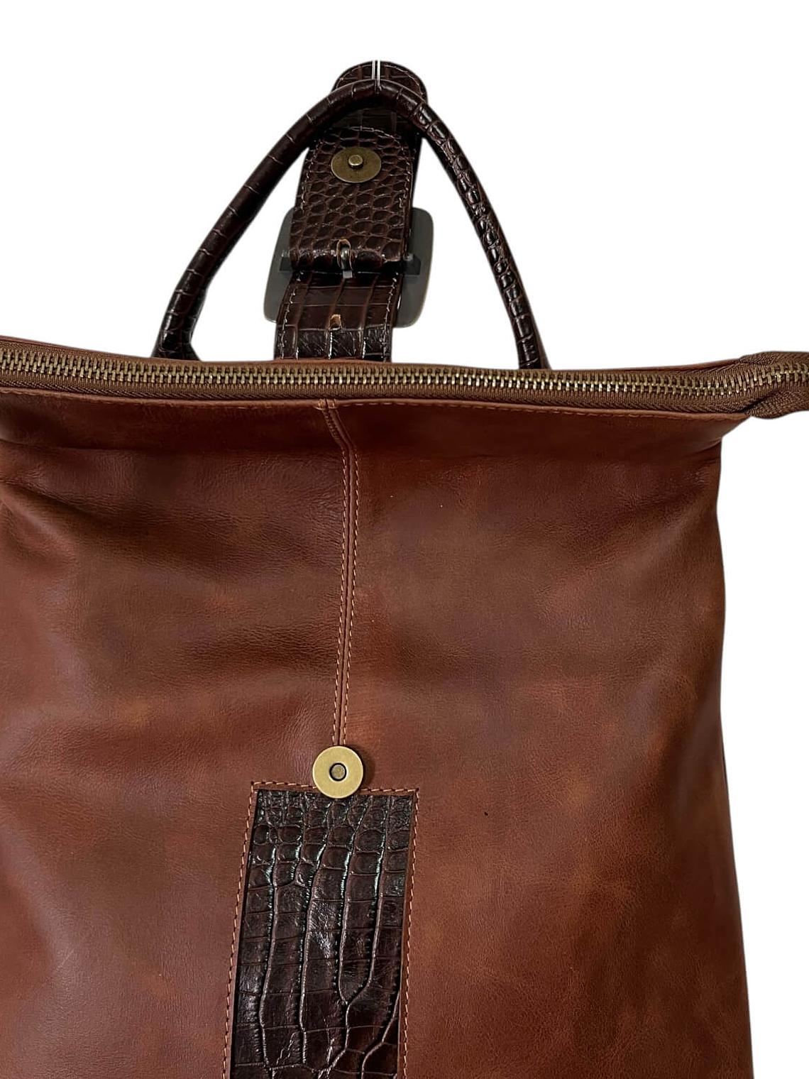 Mochila Cartera de cuero CINDY Almendra 4