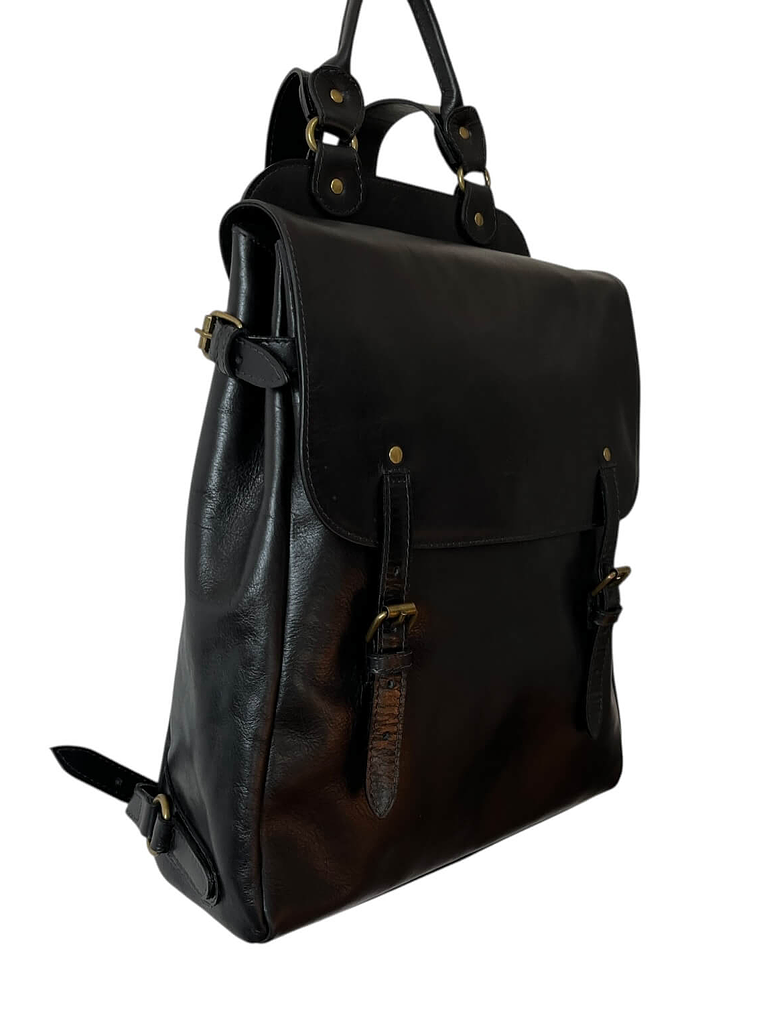 Mochila de Cuero PEDRO PABLO NEGRO 3