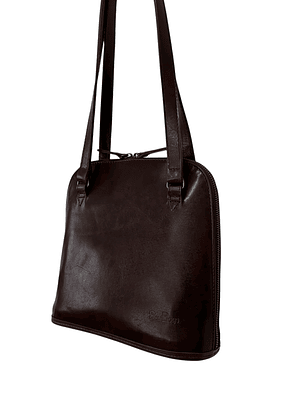 Cartera de Cuero HELEN castaño