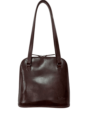 Cartera de Cuero HELEN castaño