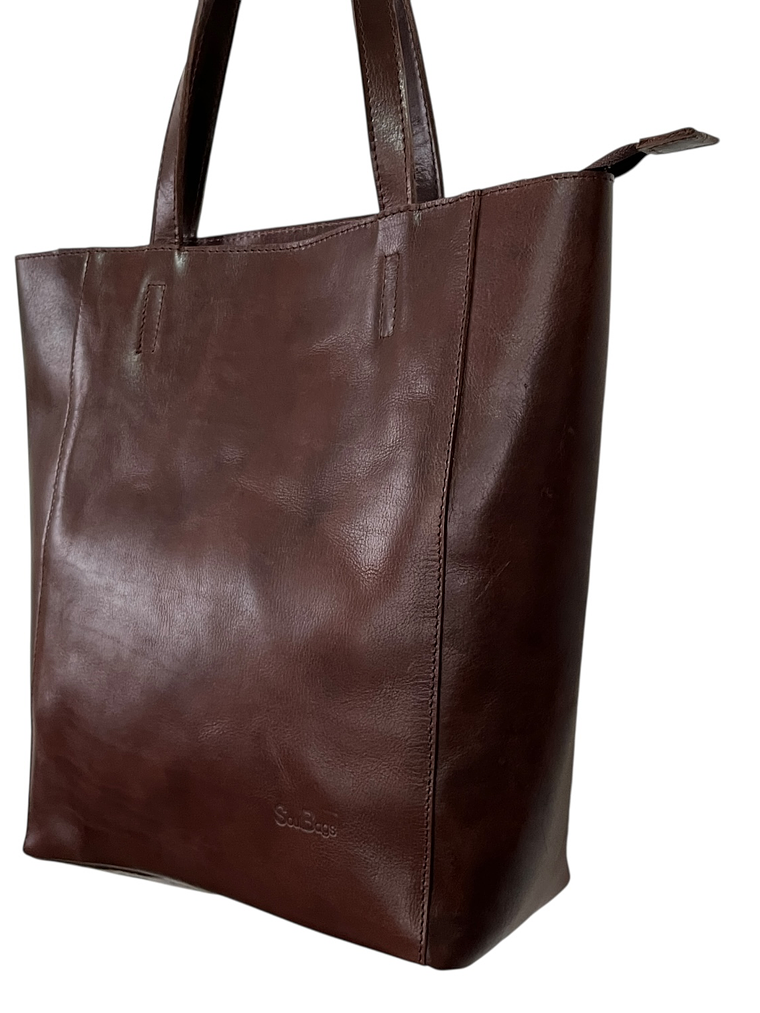 Cartera de Cuero IRINA castagno 3