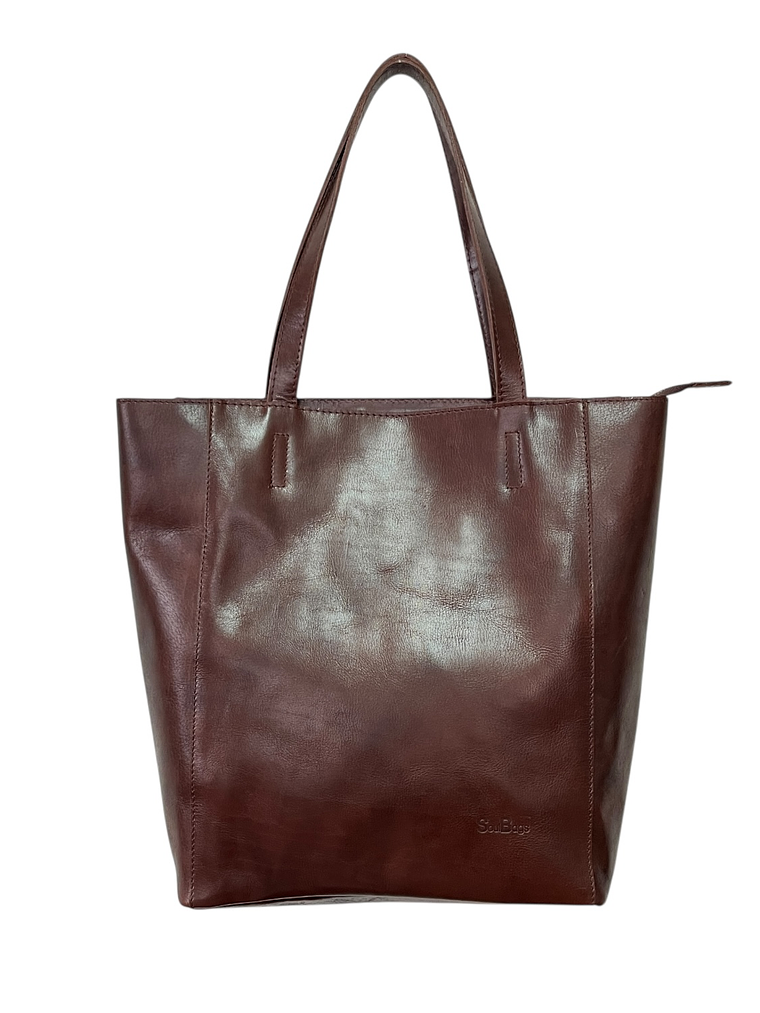 Cartera de Cuero IRINA castagno 1