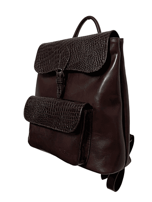 Mochila de Cuero SKYLER castaño