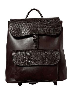 Mochila de Cuero SKYLER castaño