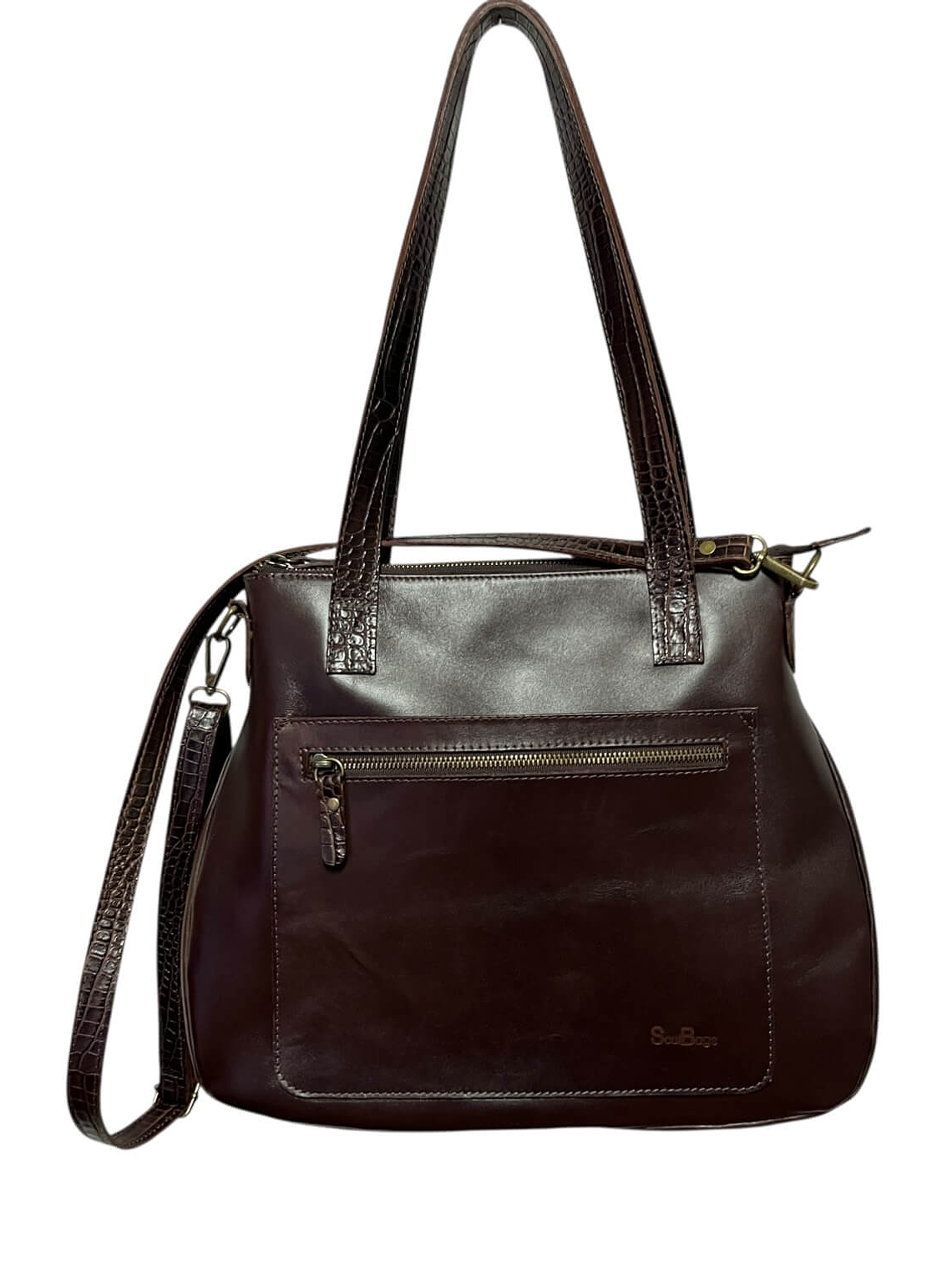 Cartera de Cuero SIGRID castagno 1