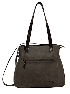 Cartera de Cuero SIGRID taupe