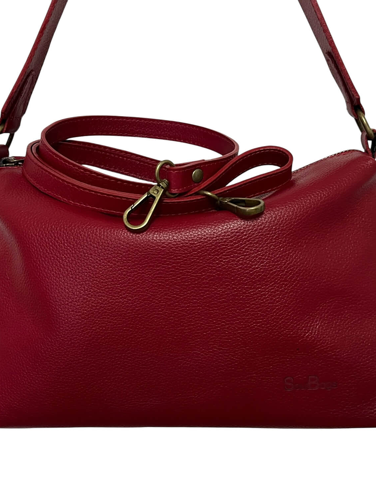 Cartera de Cuero KARINA rojo 3